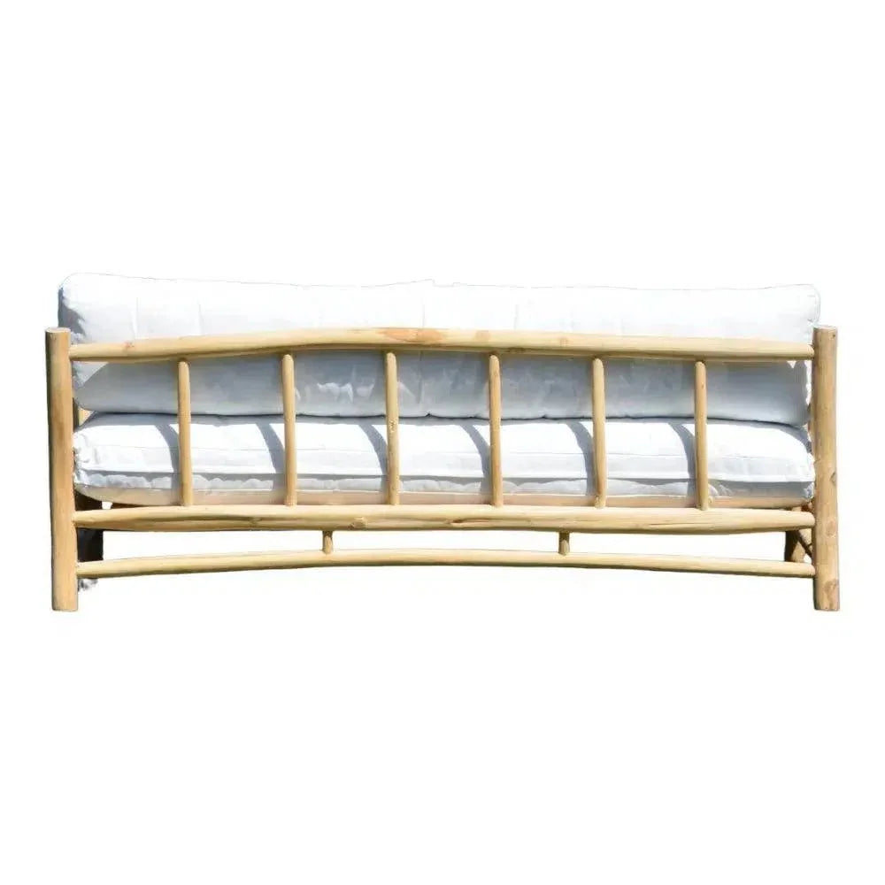 Bali Outdoor Patio Lounge Chair Teak Olefin Cushion-Outdoor Lounge Chairs-Artesia-LOOMLAN