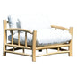 Bali Outdoor Patio Lounge Chair Teak Olefin Cushion-Outdoor Lounge Chairs-Artesia-LOOMLAN