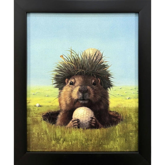 Ball Hog No. 2 Blue Framed Wall Art