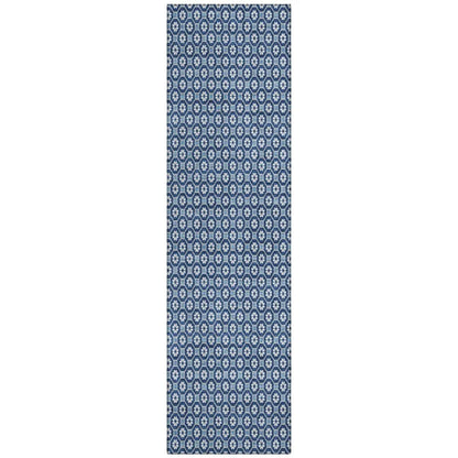 Ballara Blue Washable Indoor - Outdoor Rug - LOOMLAN - LOOMLAN Rugs - Outdoor Rugs