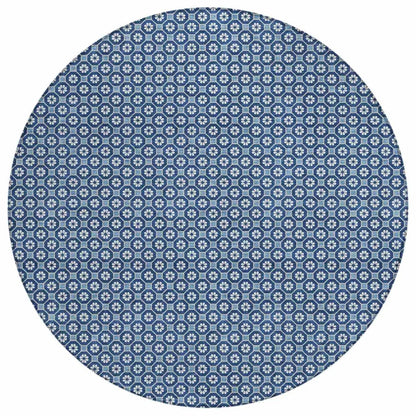 Ballara Blue Washable Indoor - Outdoor Rug - LOOMLAN - LOOMLAN Rugs - Outdoor Rugs