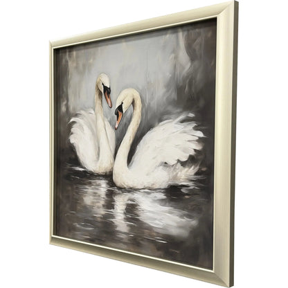 Ballet of the Swans I Black Framed Wall Art