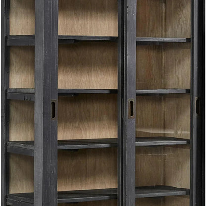 Balmoral Display Cabinet Black China Cabinet Drawers - LOOMLAN - Furniture Classics - Buffets & Curios