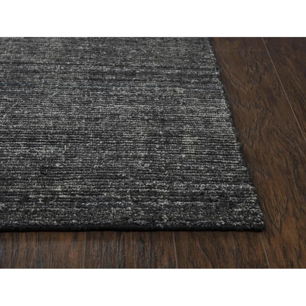 Bals Solid Charcoal Area Rugs For Living Room - LOOMLAN - LOOMLAN - Area Rugs