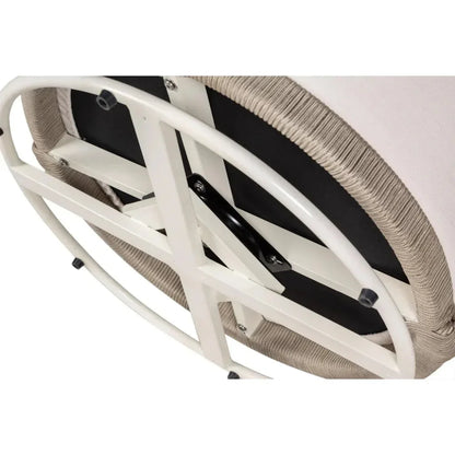 Baltic Swivel Chair 2PC Tan Outdoor Lounge Chairs-Outdoor Lounge Chairs-Seasonal Living-LOOMLAN