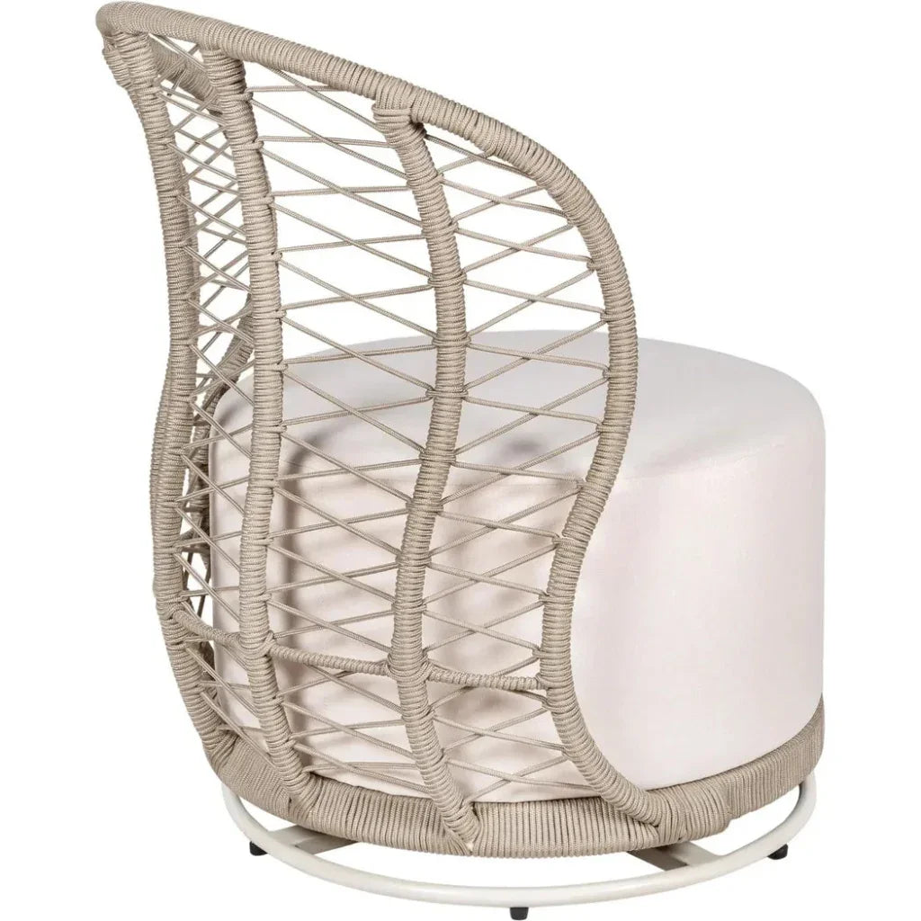 Baltic Swivel Chair 2PC Tan Outdoor Lounge Chairs-Outdoor Lounge Chairs-Seasonal Living-LOOMLAN