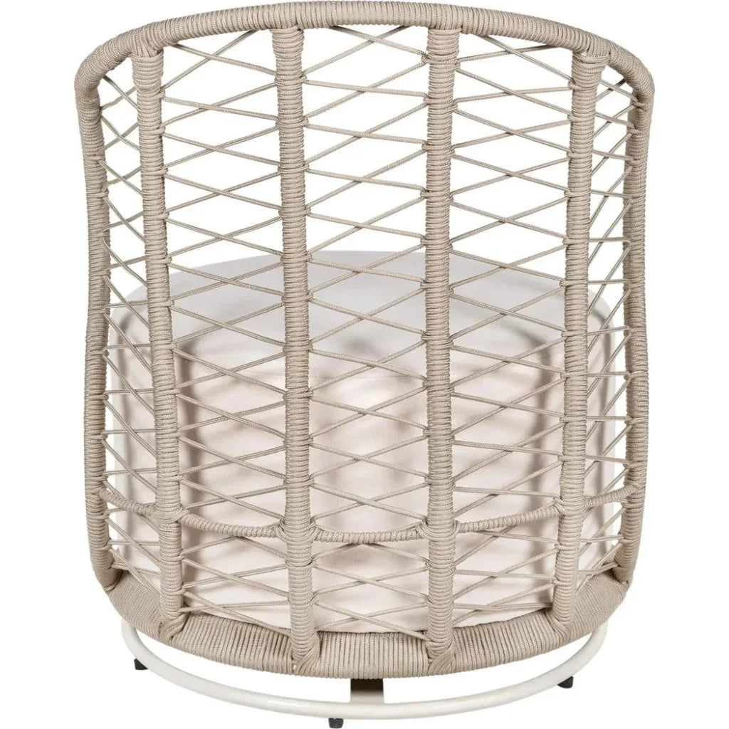 Baltic Swivel Chair 2PC Tan Outdoor Lounge Chairs-Outdoor Lounge Chairs-Seasonal Living-LOOMLAN