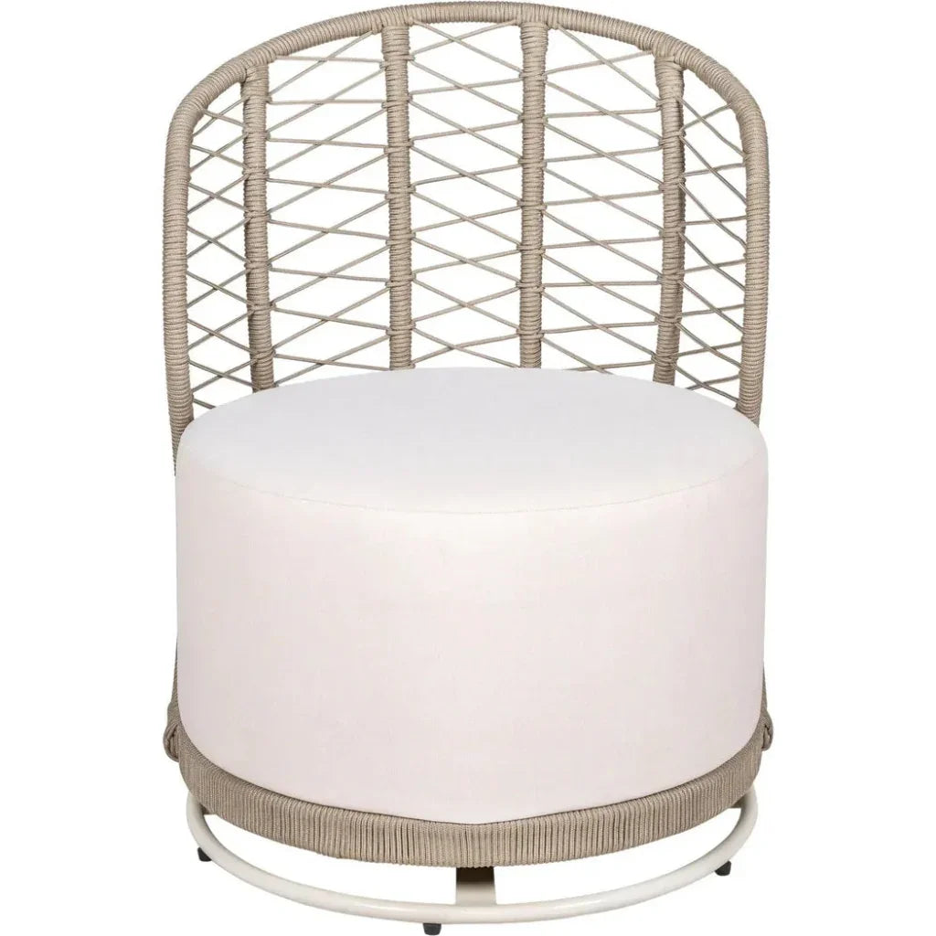 Baltic Swivel Chair 2PC Tan Outdoor Lounge Chairs-Outdoor Lounge Chairs-Seasonal Living-LOOMLAN