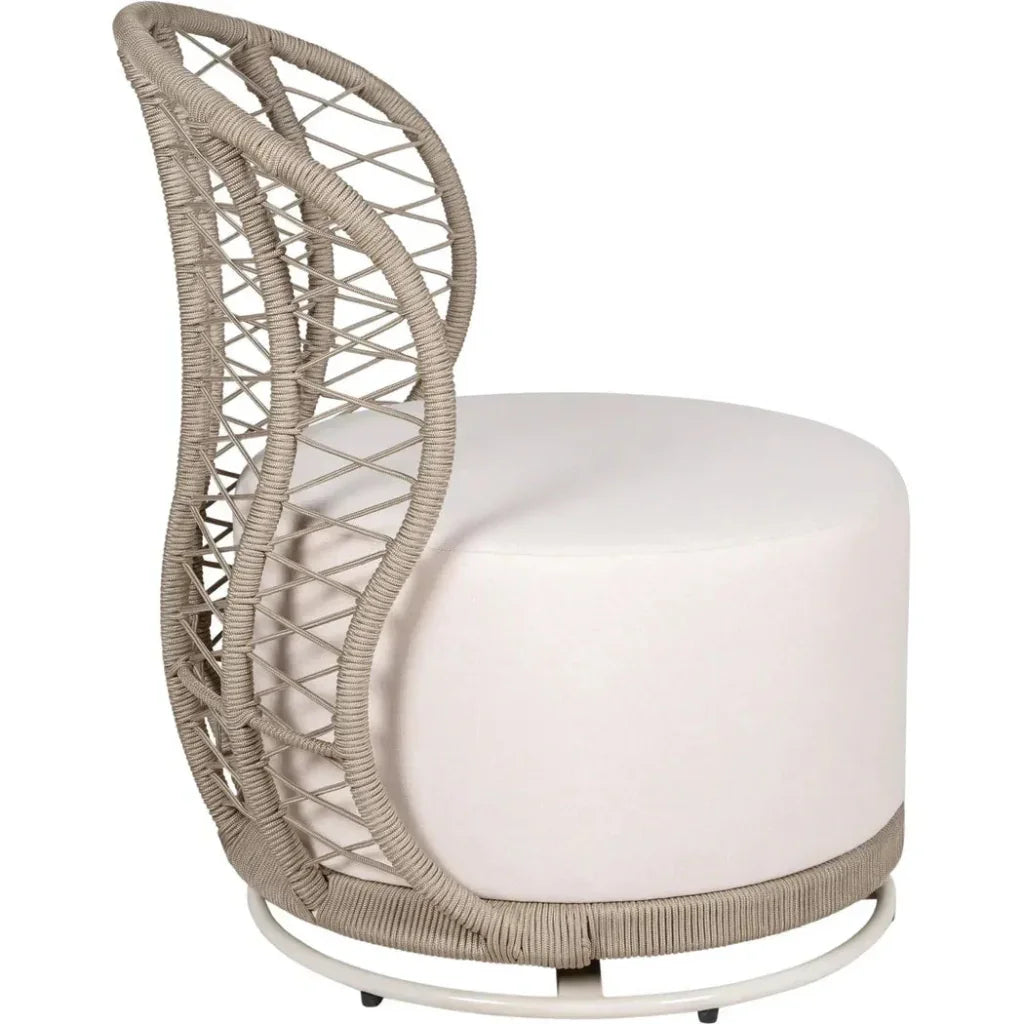 Baltic Swivel Chair 2PC Tan Outdoor Lounge Chairs-Outdoor Lounge Chairs-Seasonal Living-LOOMLAN