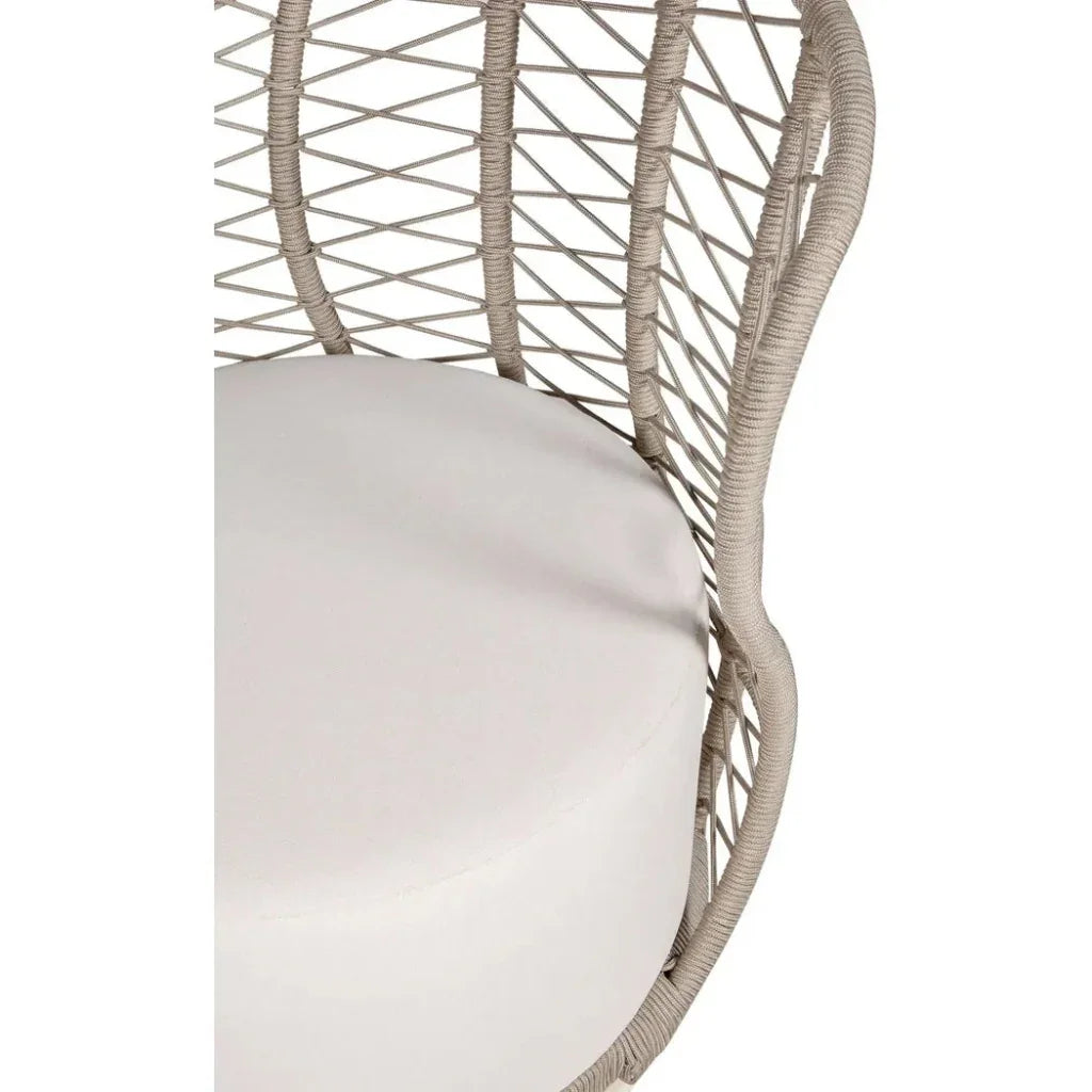 Baltic Swivel Chair 2PC Tan Outdoor Lounge Chairs-Outdoor Lounge Chairs-Seasonal Living-LOOMLAN