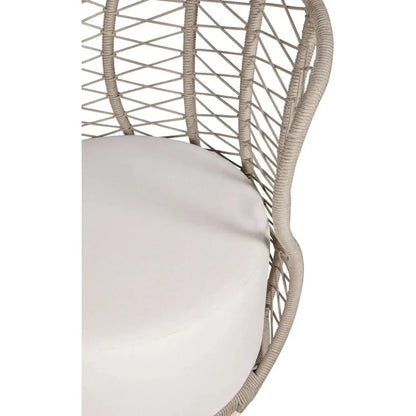 Baltic Swivel Chair 2PC Tan Outdoor Lounge Chairs-Outdoor Lounge Chairs-Seasonal Living-LOOMLAN