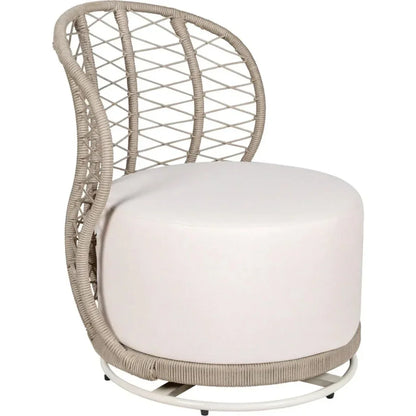 Baltic Swivel Chair 2PC Tan Outdoor Lounge Chairs-Outdoor Lounge Chairs-Seasonal Living-LOOMLAN