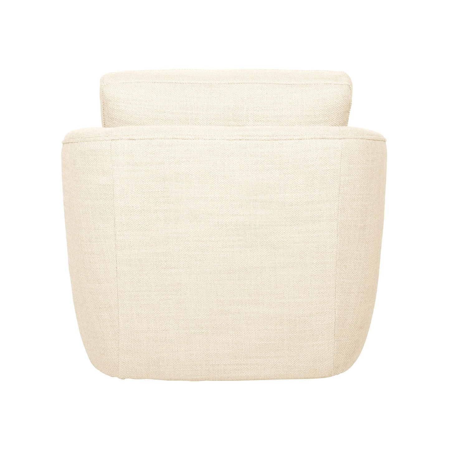 Baltimo Cream Fabric Swivel Club Chair