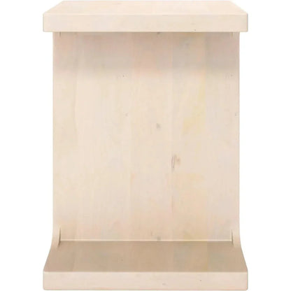 Bama Natural Wood Square Side Table - LOOMLAN - Zuo Modern - Side Tables
