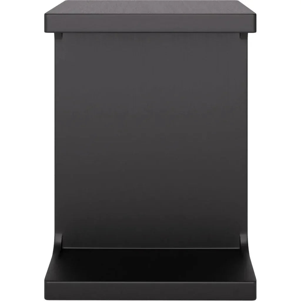 Bama Wood Black Square Side Table - LOOMLAN - Zuo Modern - Side Tables