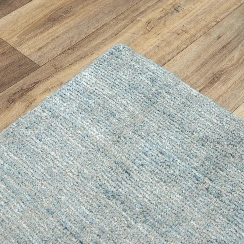 Bamb Solid Blue Area Rugs For Living Room - LOOMLAN - LOOMLAN - Area Rugs