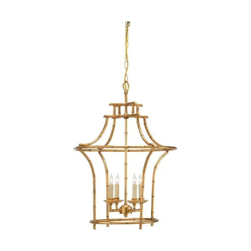 Bamboo Antique Gold Faux Frame Chandelier - LOOMLAN - Chelsea House - Chandeliers