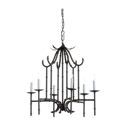 Bamboo Iron Made With Chain Suspension Chandelier - LOOMLAN - Wildwood - Chandeliers