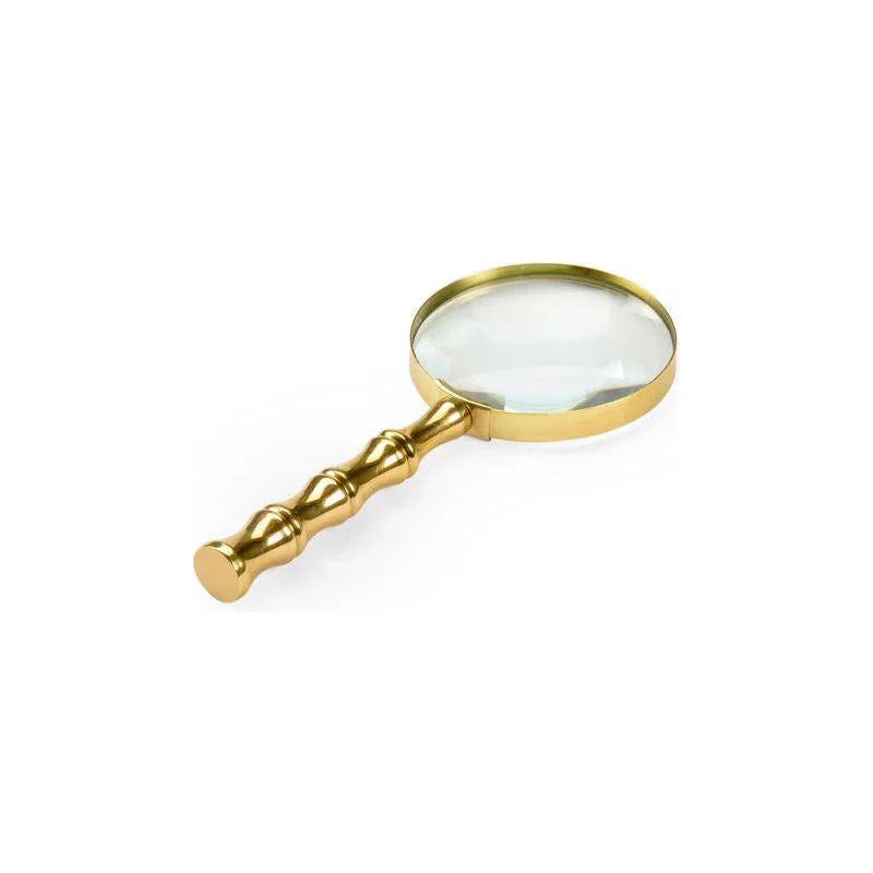 Bamboo Magnifier Brass Sculpture - LOOMLAN - Chelsea House - Statues & Sculptures