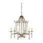 Bamboo Modern Silver Chandelier - LOOMLAN - Wildwood - Chandeliers