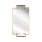 Bamboo Style Metal Framed Rectangular Wall Mirror - LOOMLAN - Chelsea House - Wall Mirrors