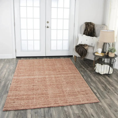 Bana Solid Rust Area Rugs For Living Room - LOOMLAN - LOOMLAN - Area Rugs
