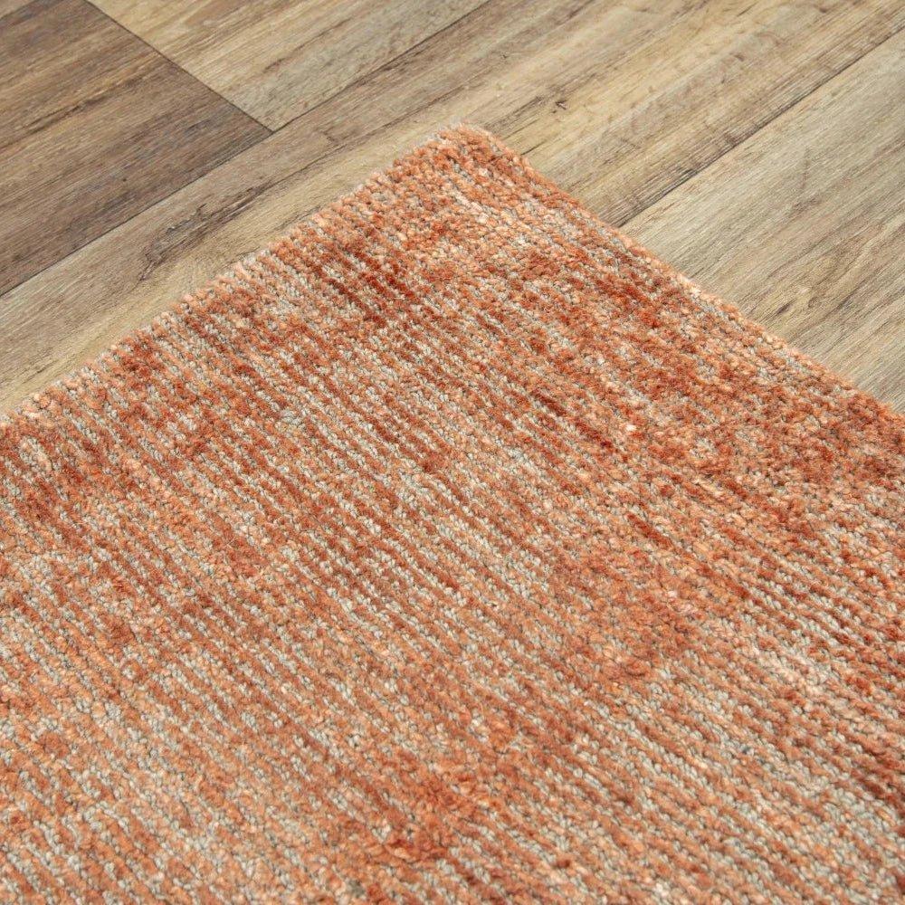 Bana Solid Rust Area Rugs For Living Room - LOOMLAN - LOOMLAN - Area Rugs