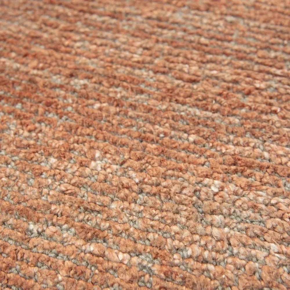 Bana Solid Rust Area Rugs For Living Room - LOOMLAN - LOOMLAN - Area Rugs