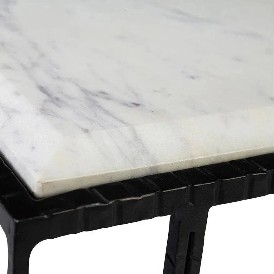 Bancroft Marble Topped Square Coffee Table - LOOMLAN - Furniture Classics - Coffee Tables