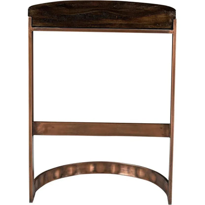 Bancroft Wood and Iron Grey Counter Stool - LOOMLAN - Moe's Home - Counter Stools