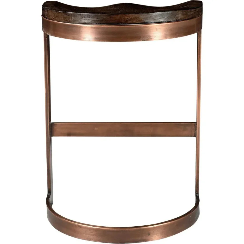 Bancroft Wood and Iron Grey Counter Stool - LOOMLAN - Moe's Home - Counter Stools