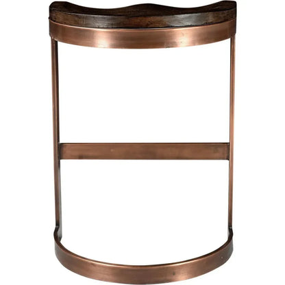 Bancroft Wood and Iron Grey Counter Stool - LOOMLAN - Moe's Home - Counter Stools