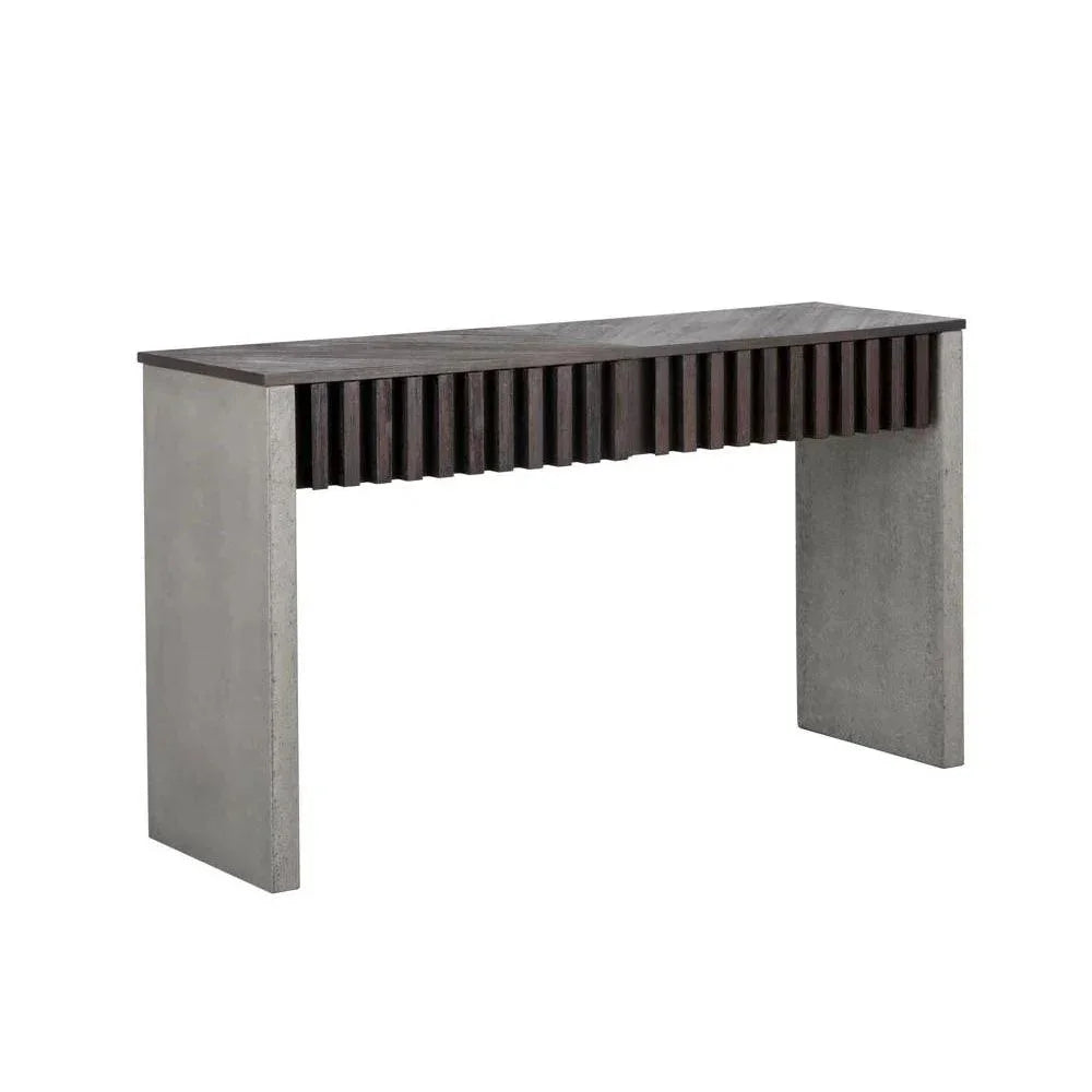 Bane Console TableWood Veneer & Concrete - LOOMLAN - SUNPAN - Console Tables