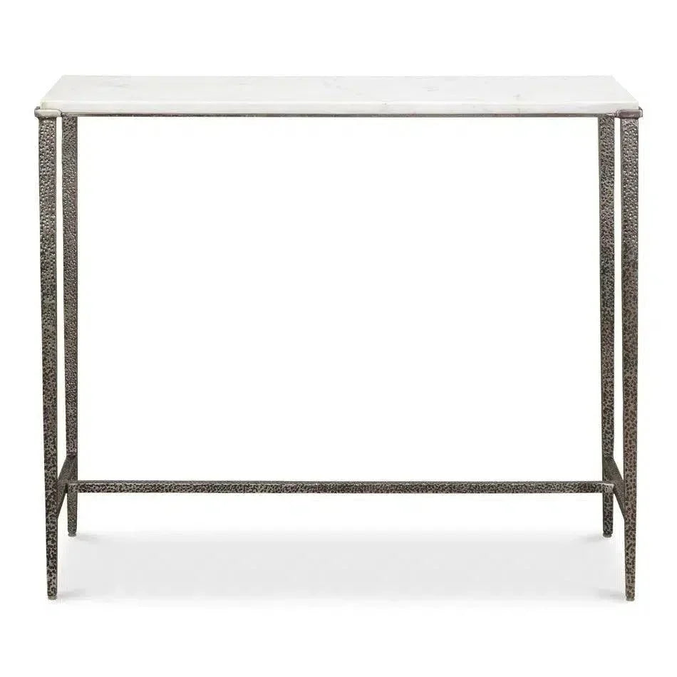 Banswara Console Table White Marble - LOOMLAN - Sarreid - Console Tables