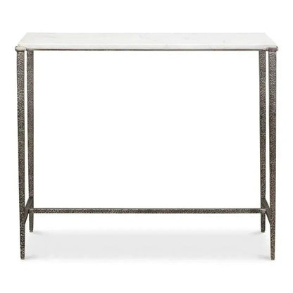 Banswara Console Table White Marble - LOOMLAN - Sarreid - Console Tables