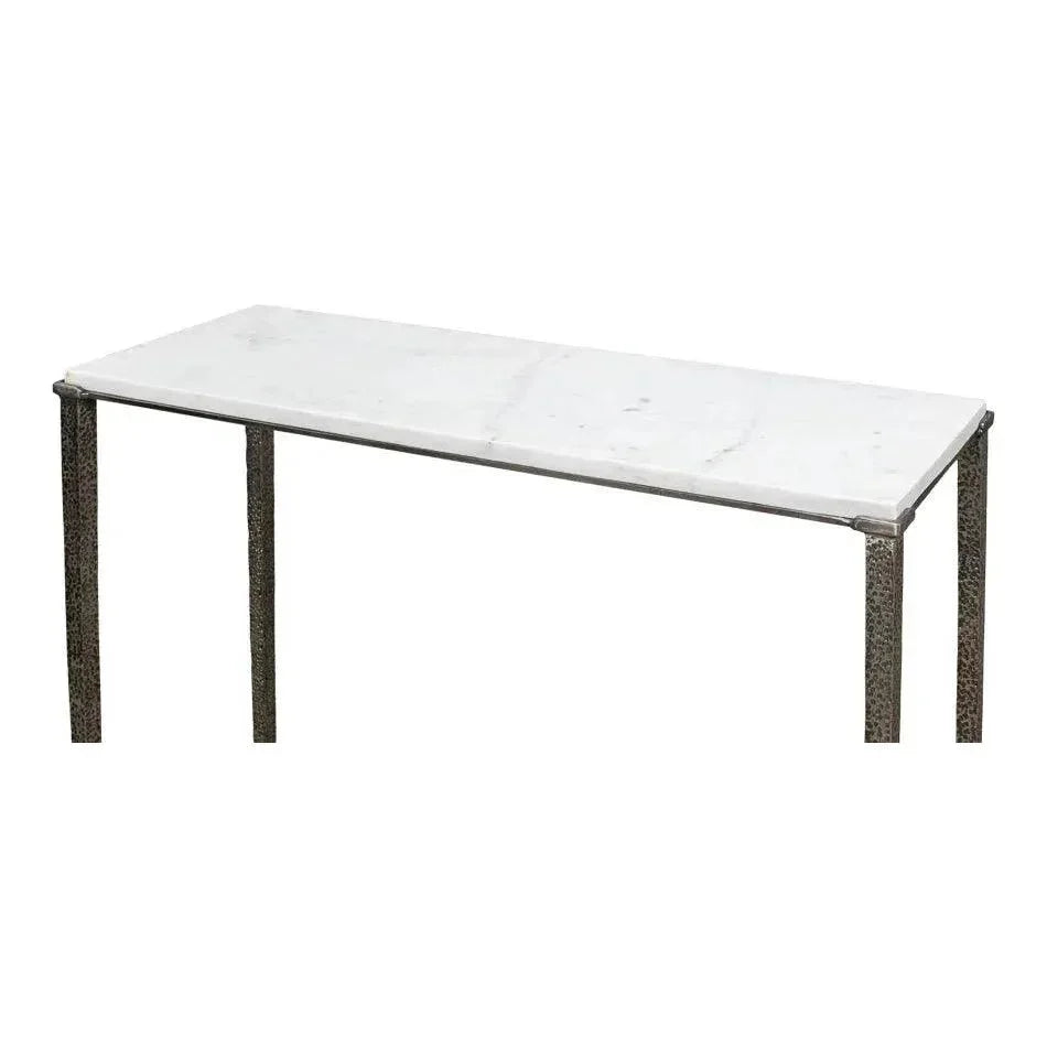 Banswara Console Table White Marble - LOOMLAN - Sarreid - Console Tables