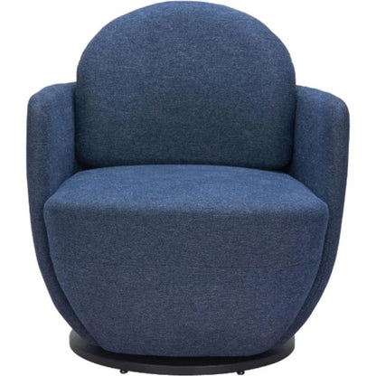 Bant Blue Swivel Arm Chair - LOOMLAN - Zuo Modern - Accent Chairs