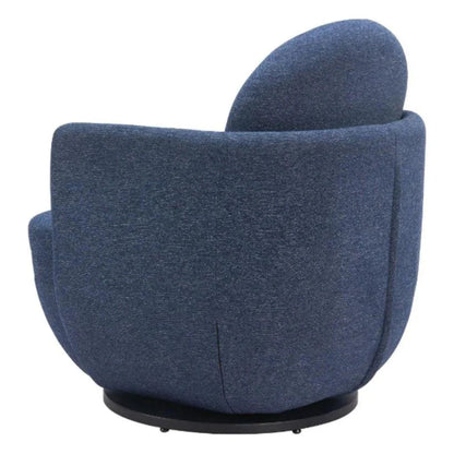 Bant Blue Swivel Arm Chair - LOOMLAN - Zuo Modern - Accent Chairs