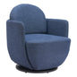 Bant Blue Swivel Arm Chair - LOOMLAN - Zuo Modern - Accent Chairs