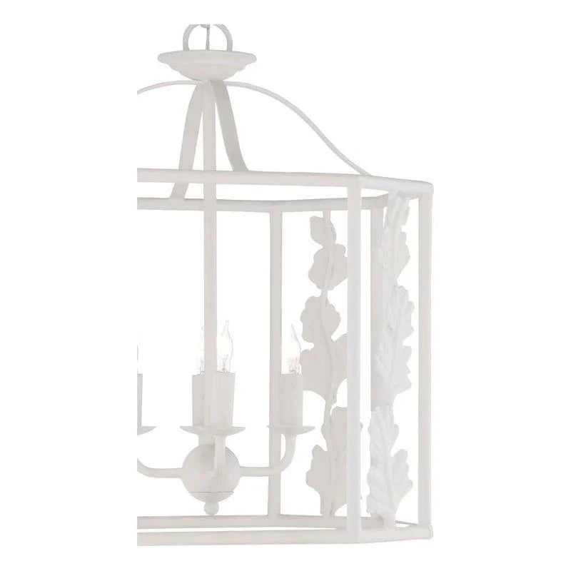 Banyan Hexagonal Leaf Design Lantern - LOOMLAN - Wildwood - Lanterns