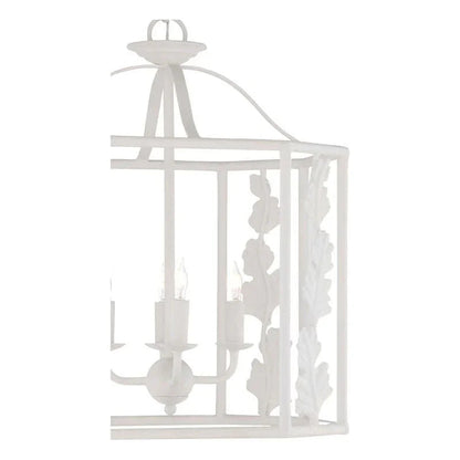 Banyan Hexagonal Leaf Design Lantern - LOOMLAN - Wildwood - Lanterns