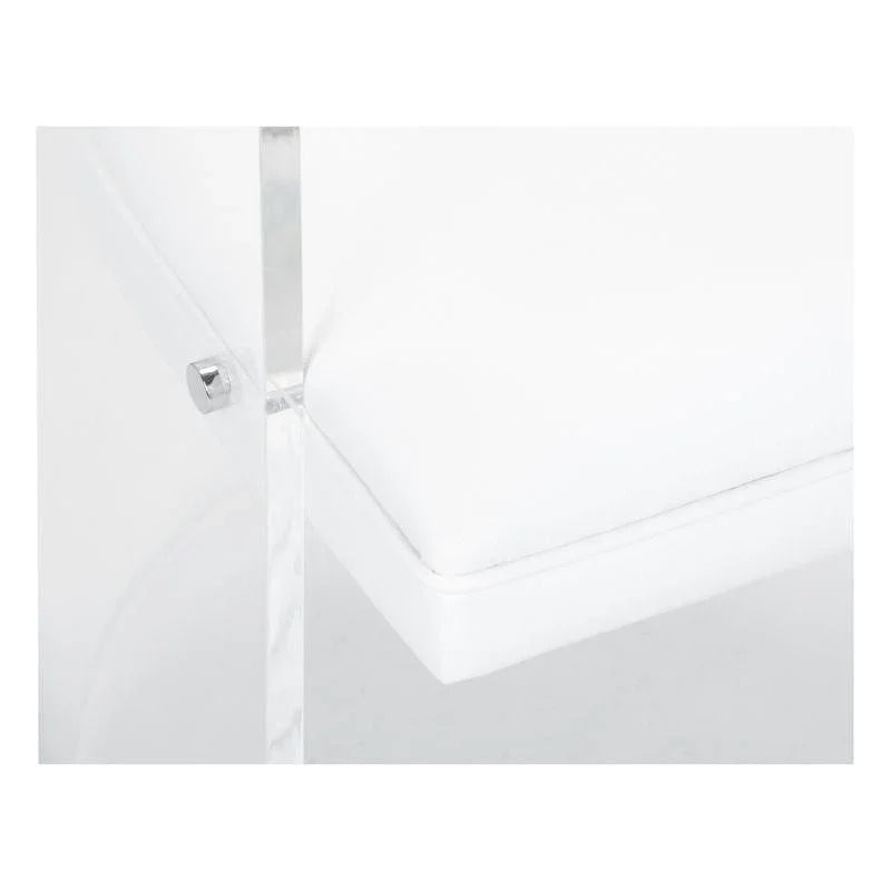 Baran Barrel Clear Acyrlic Frame Back Chair - LOOMLAN - Wildwood - Club Chairs