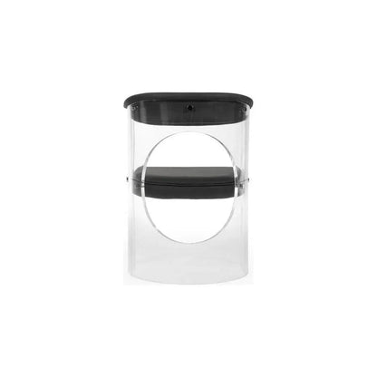 Baran Barrel Clear Acyrlic Frame Back Chair - LOOMLAN - Wildwood - Club Chairs