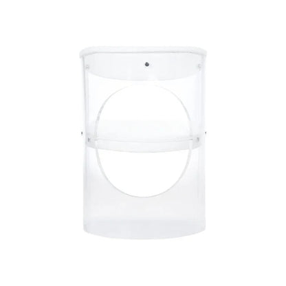 Baran Barrel Clear Acyrlic Frame Back Chair - LOOMLAN - Wildwood - Club Chairs