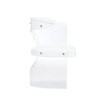 Baran Barrel Clear Acyrlic Frame Back Chair - LOOMLAN - Wildwood - Club Chairs