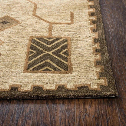 Barb Tribal Gold Large Area Rugs For Living Room - LOOMLAN - LOOMLAN - Area Rugs