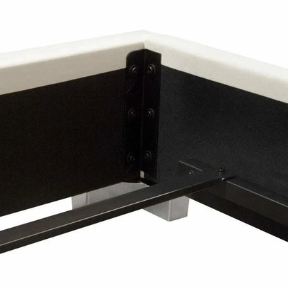 Bardot Channel Tufted White Leather Bed - LOOMLAN - Diamond Sofa - Beds