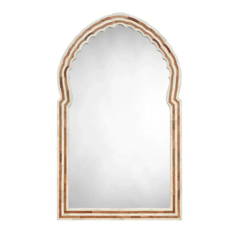 Bardot Large Bone & Wood Mirror - LOOMLAN - Jamie Young - Wall Mirrors