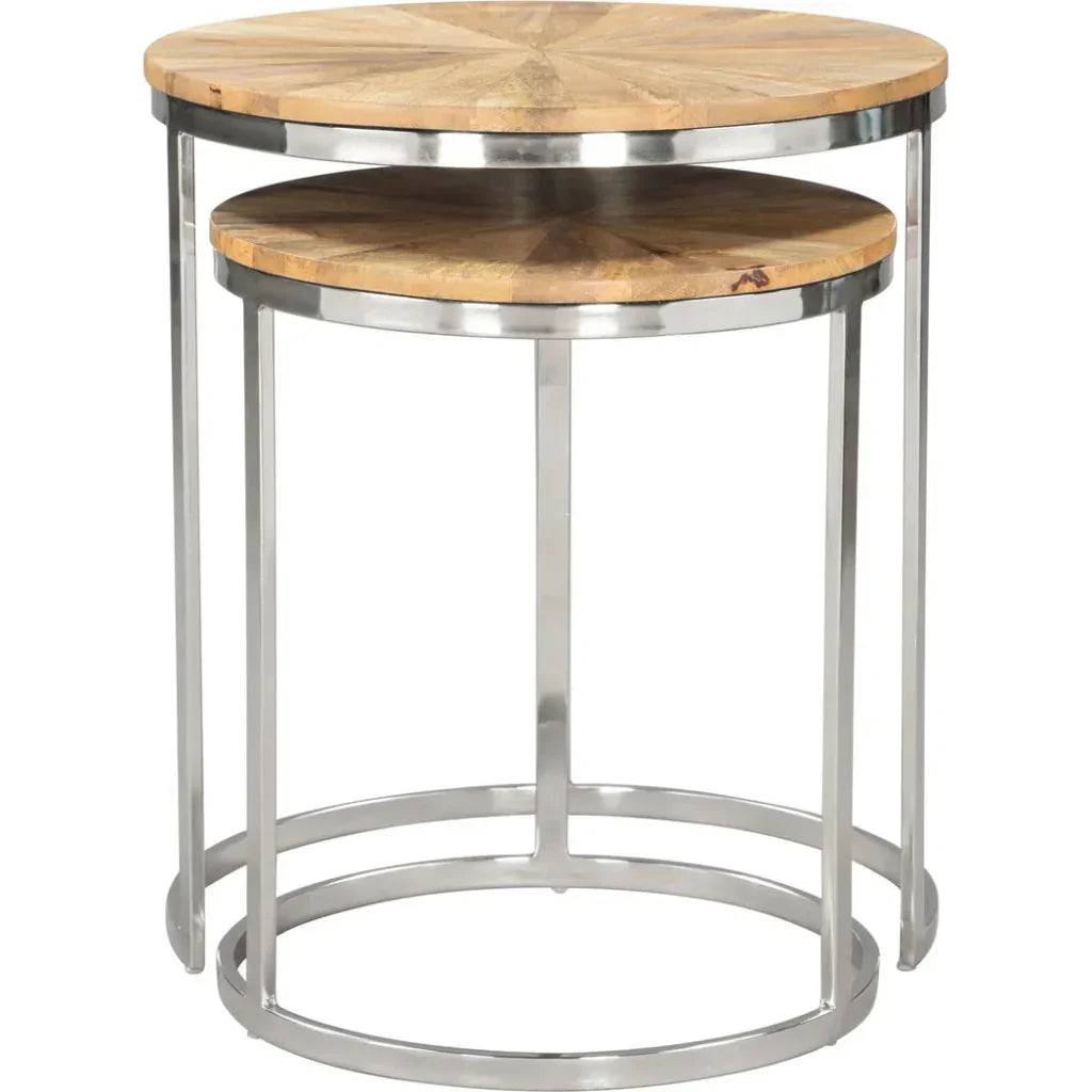 Bari Coffee Table Set (2 - Piece) Natural - LOOMLAN - Zuo Modern - Coffee Tables