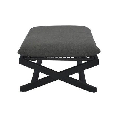 Bari Fabric Modern Stool-Outdoor Ottomans-SUNPAN-LOOMLAN